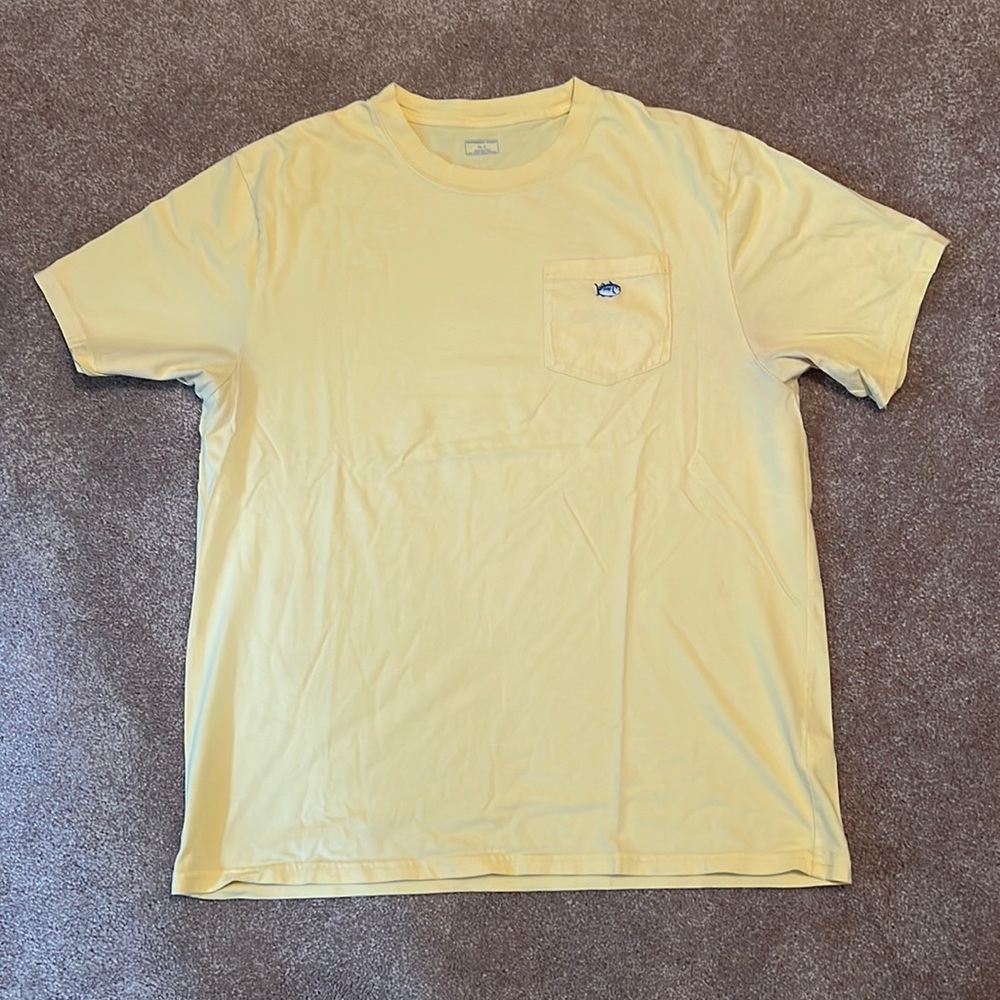 Southern Tide Men’s Large Short Sleeve Skipjack Logo Pocket Tee Shirt